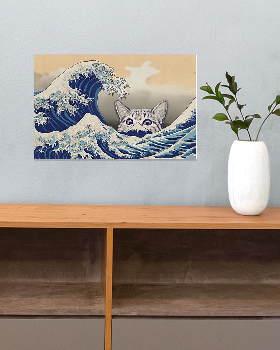 the great wave of cat poster 4