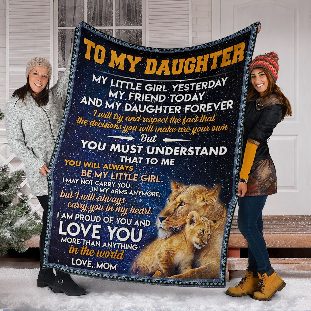 the lion to my daughter i am proud of you and love you full printing blanket 4