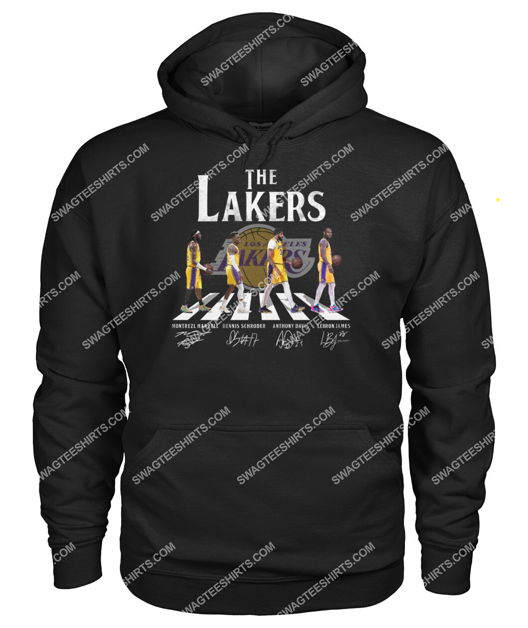 the los angeles lakers walking abbey road hoodie 1