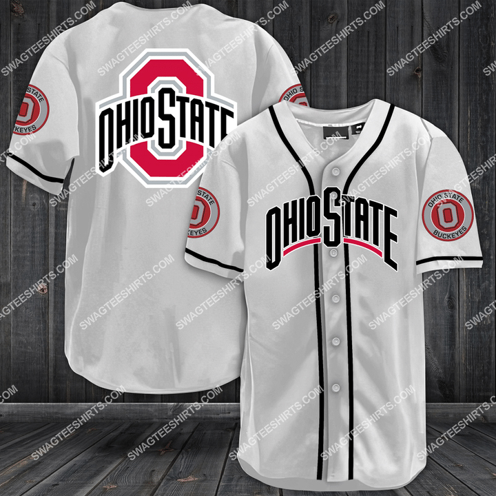 the ohio state buckeyes football full printing baseball jersey 1(1) - Copy