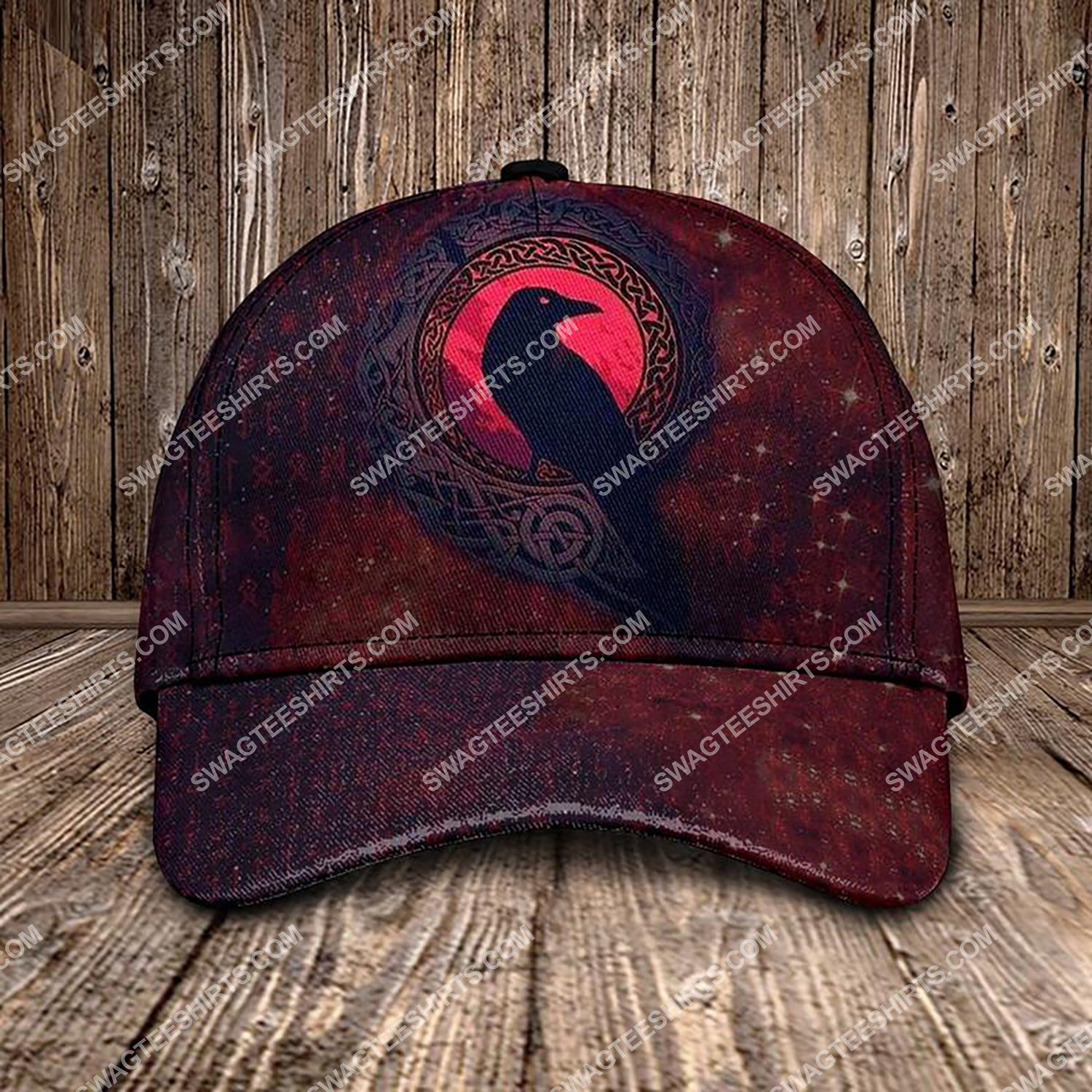 the raven viking all over printed classic cap 3 - Copy (2)