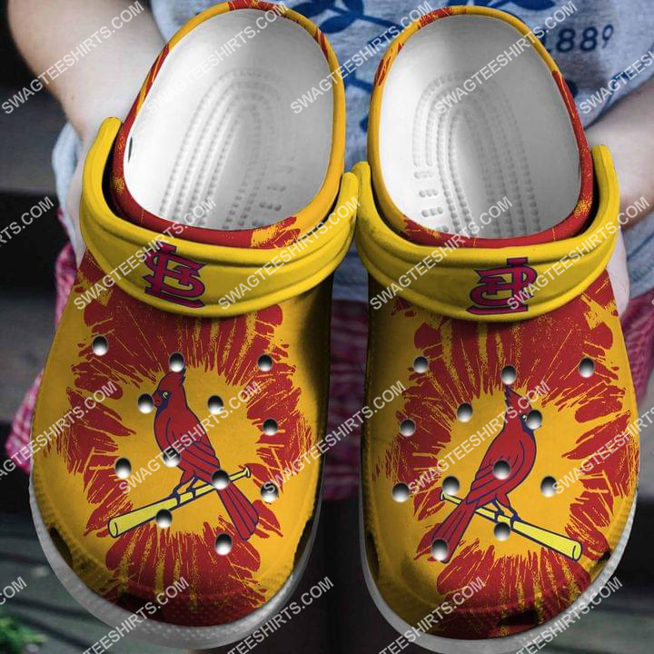 the st louis cardinals all over printed crocs crocband clog 2