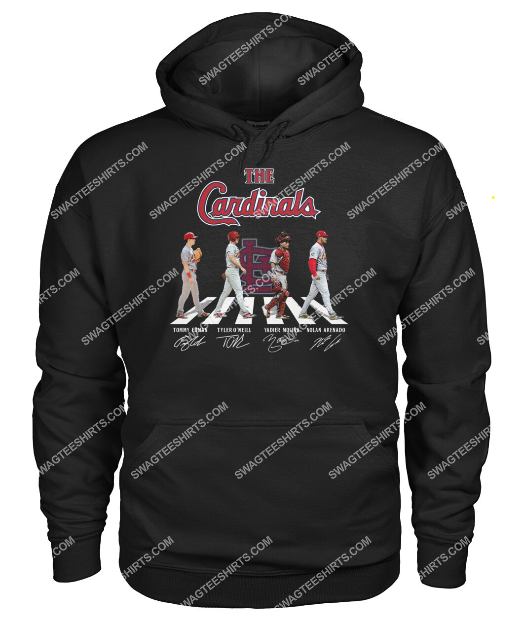 the st louis cardinals walking abbey road hoodie 1