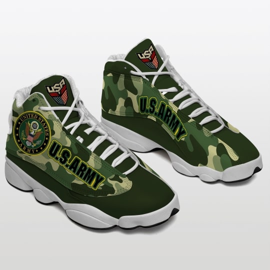 the united states army camo all over printed air jordan 13 sneakers 3
