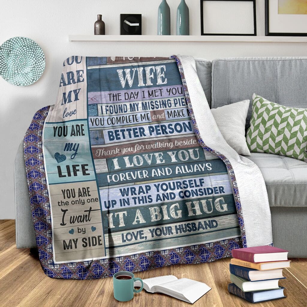 to my wife you are the only one i want by my side full printing blanket 3
