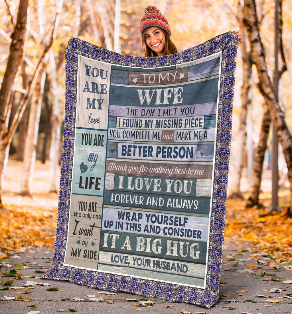 to my wife you are the only one i want by my side full printing blanket 4