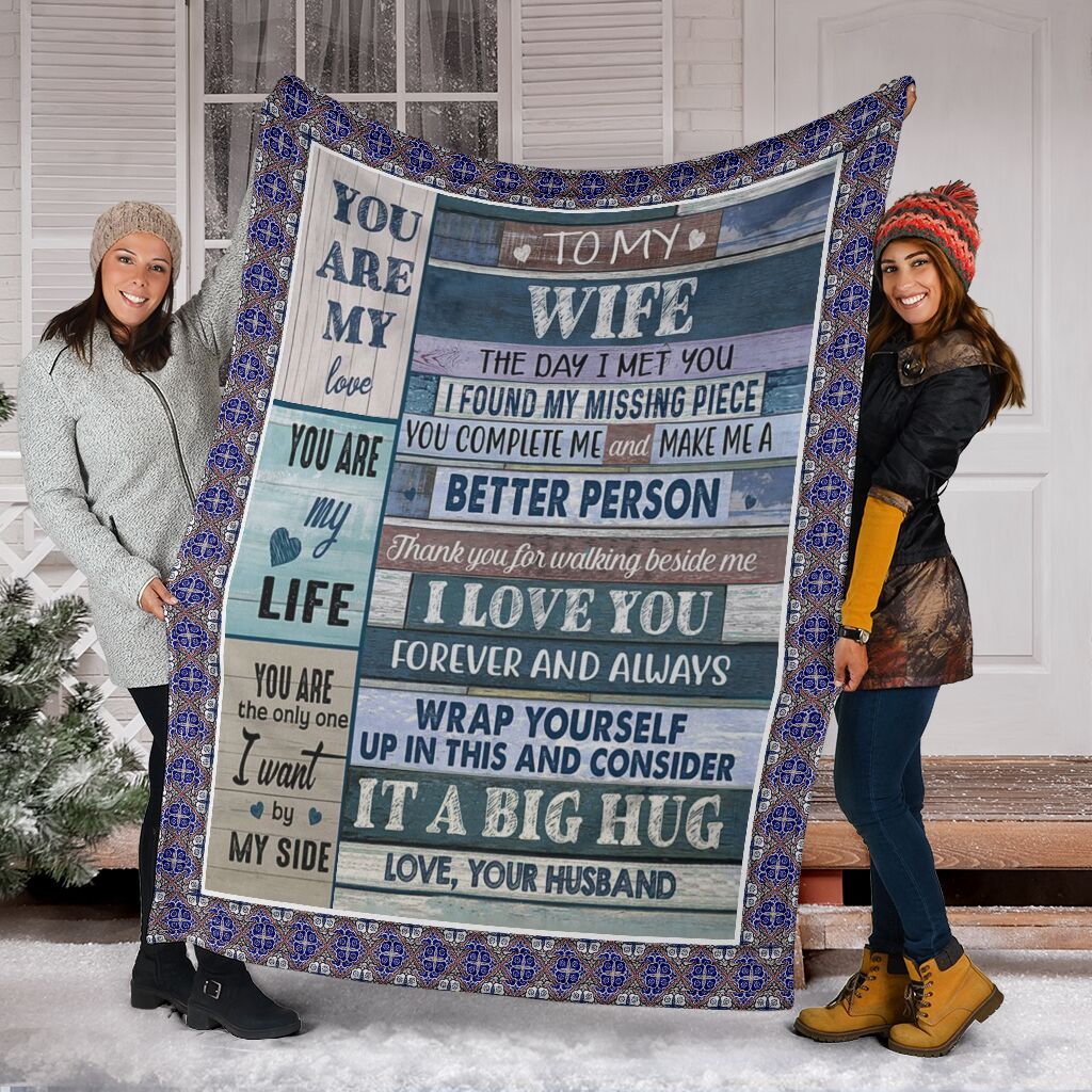 to my wife you are the only one i want by my side full printing blanket 5