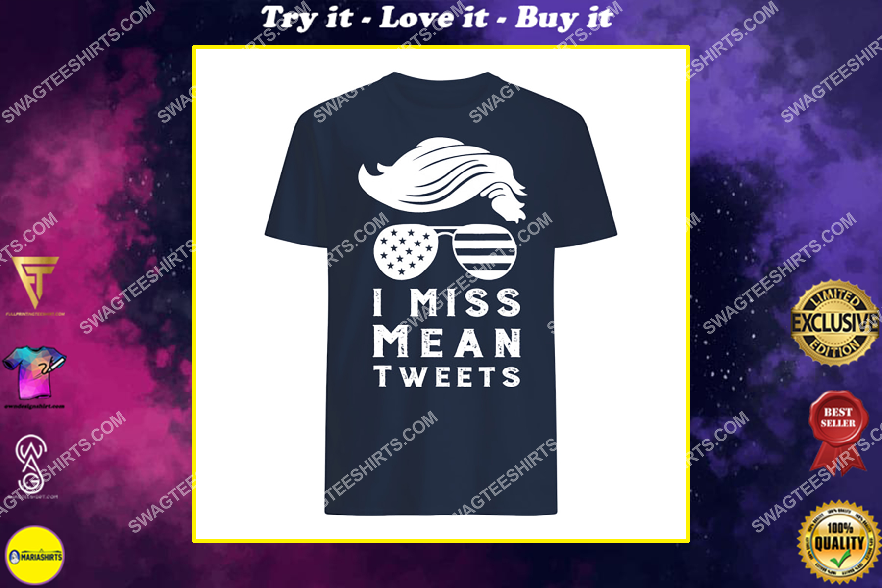 trump father's day gas prices i miss mean tweets july 4th shirt