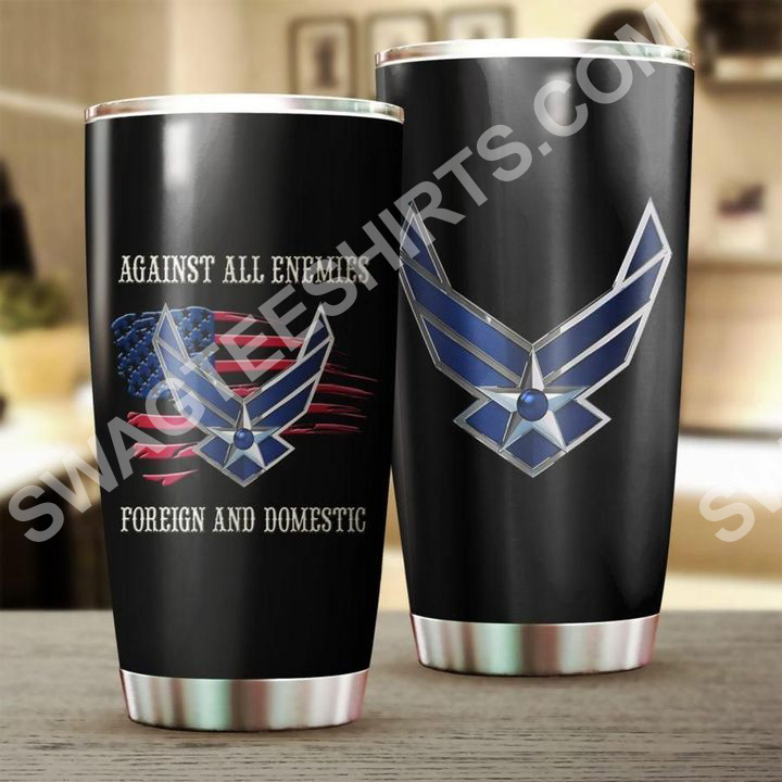 us air force against all enemies all over printed stainless steel tumbler 2(1) - Copy