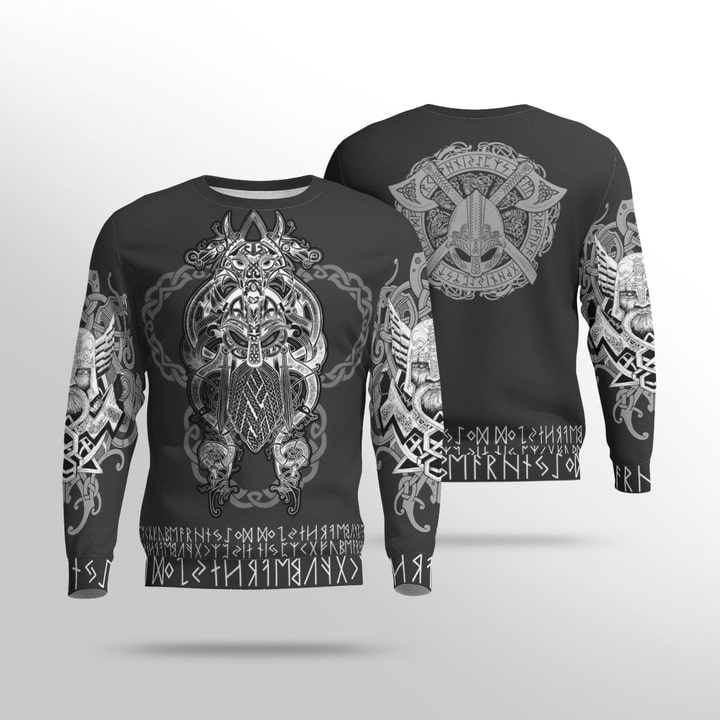 viking odin tatoo all over printed sweatshirt(1)