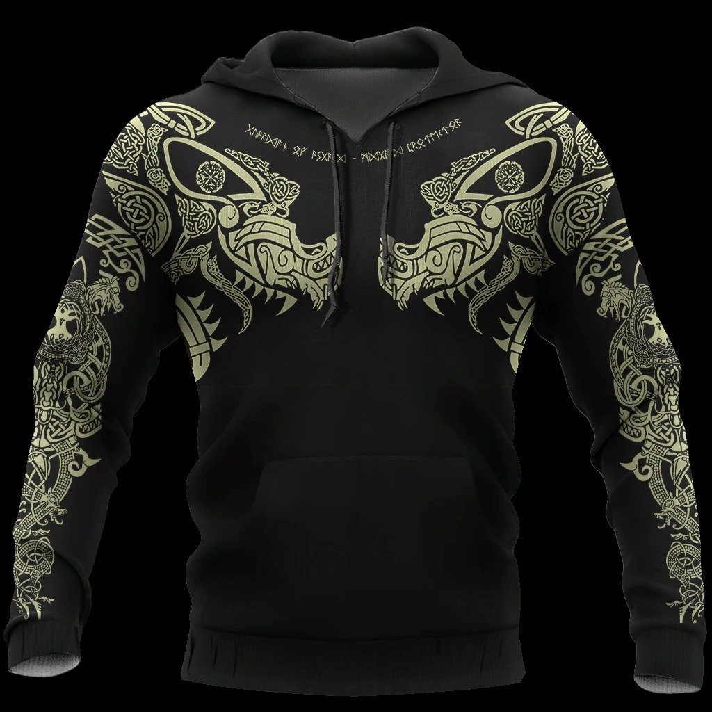 viking ragnarok sons of odin all over printed hoodie