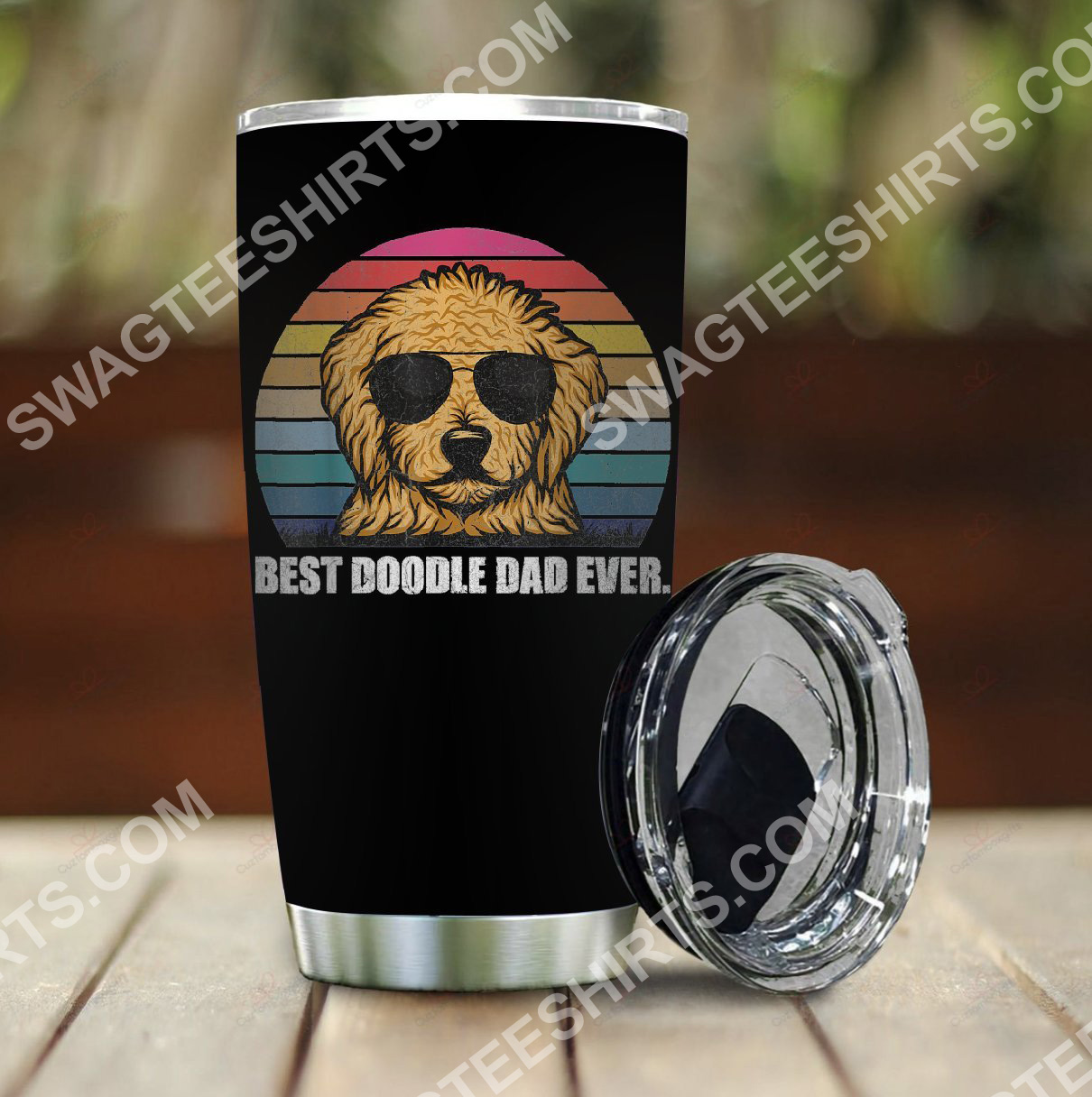 vintage best doodle dad ever all over printed stainless steel tumbler 2(1) - Copy