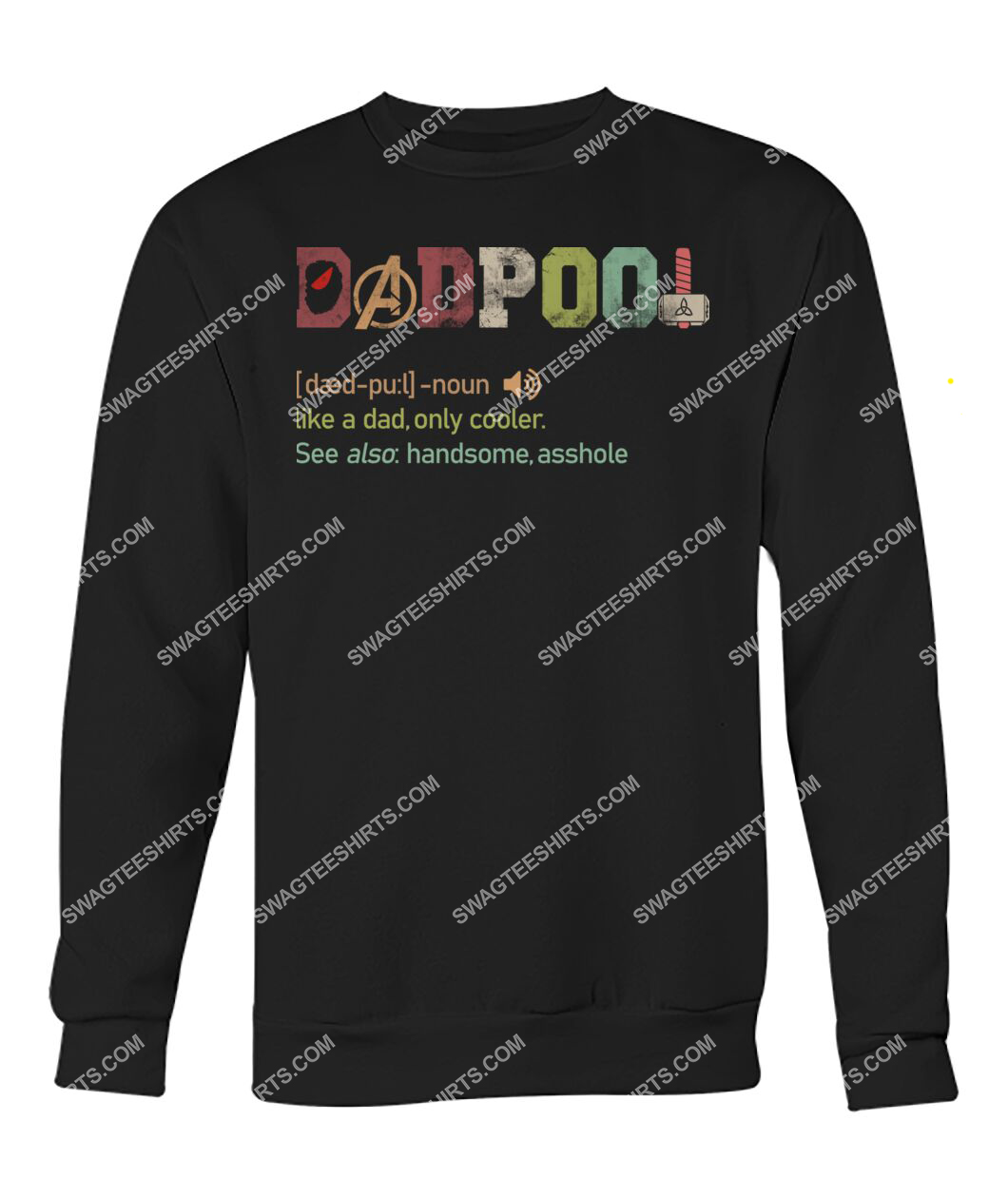 vintage dadpool deadpool fathers day sweatshirt 1