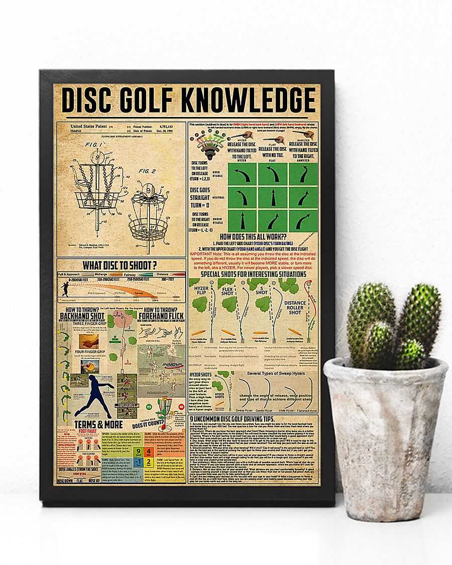 vintage disc golf knowledge poster 3