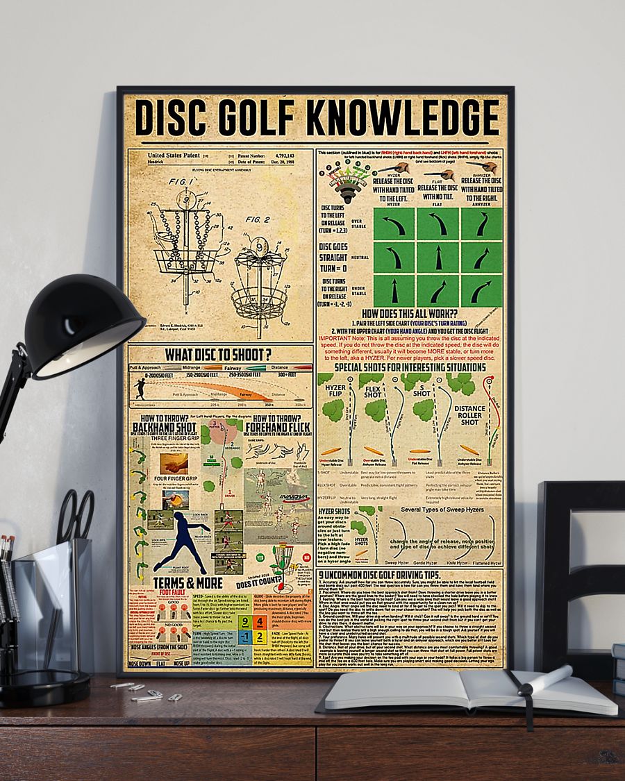 vintage disc golf knowledge poster 4