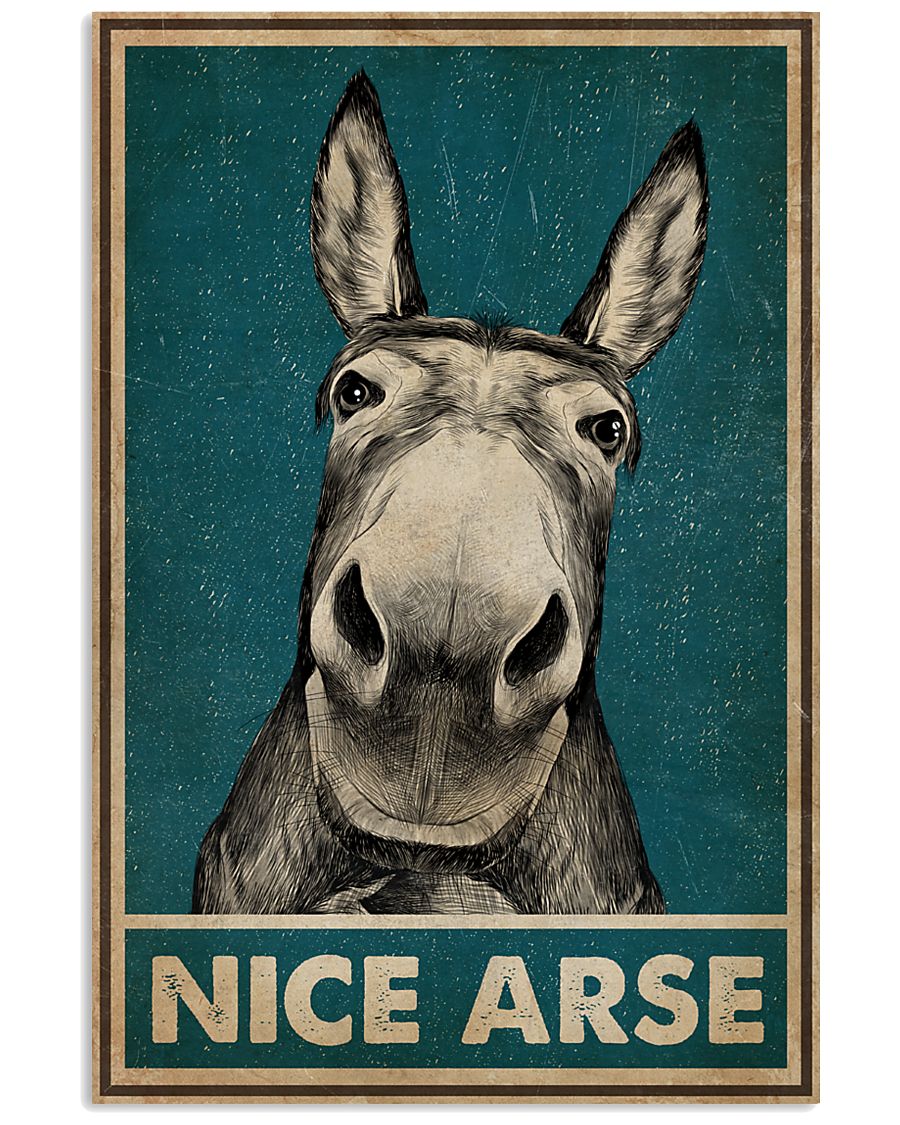 vintage donkey nice arse poster 2