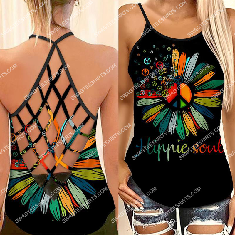 vintage hippie soul flower all over printed strappy back tank top 1 - Copy (2)