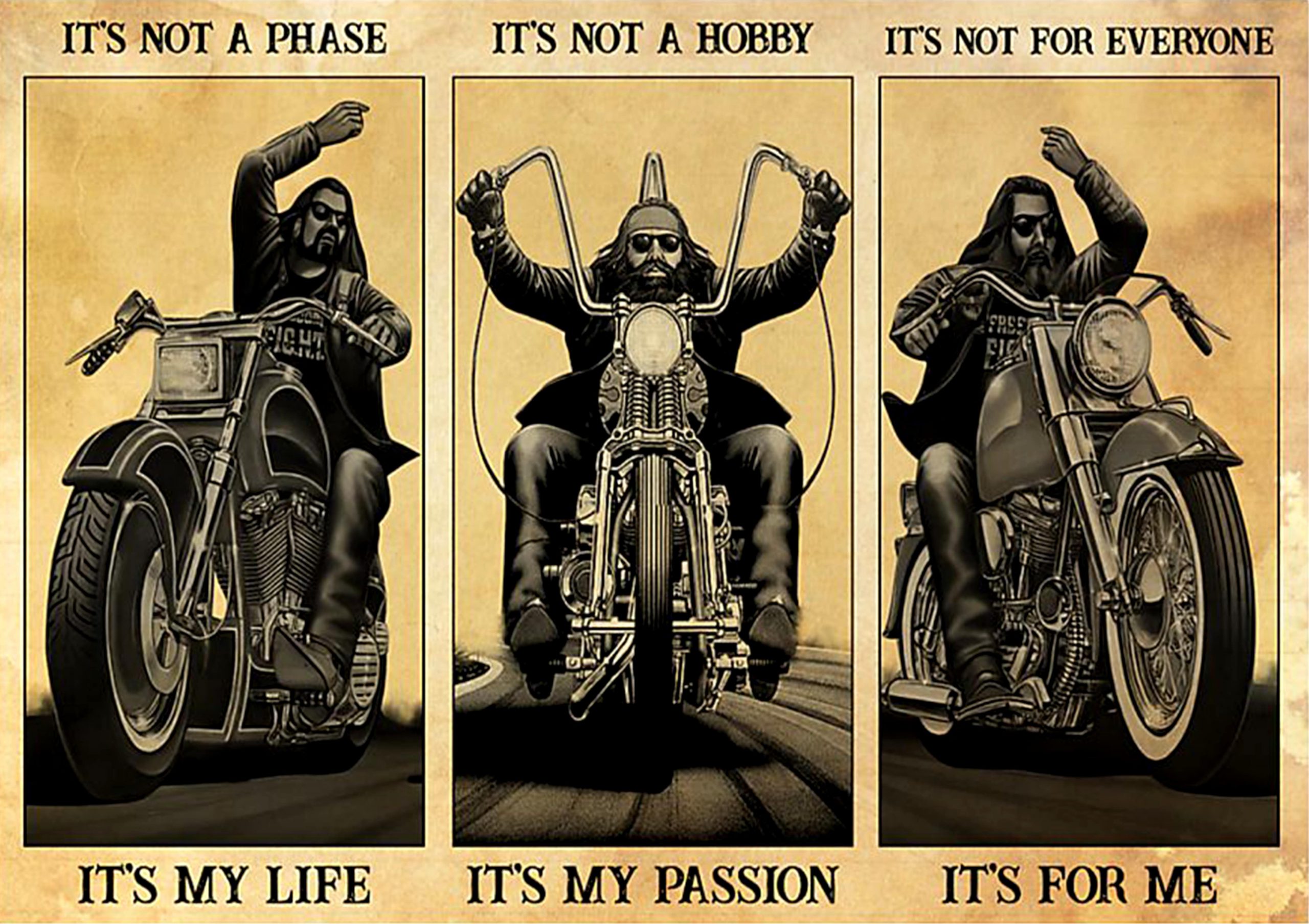 vintage man motorcycle its not a phase it my life its not a hobby its my passion poster 1 - Copy (2)