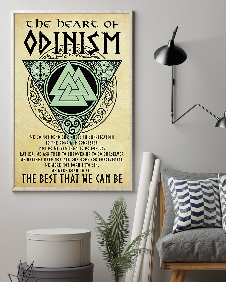 vintage viking the heart of odinism the best that we can be poster 2