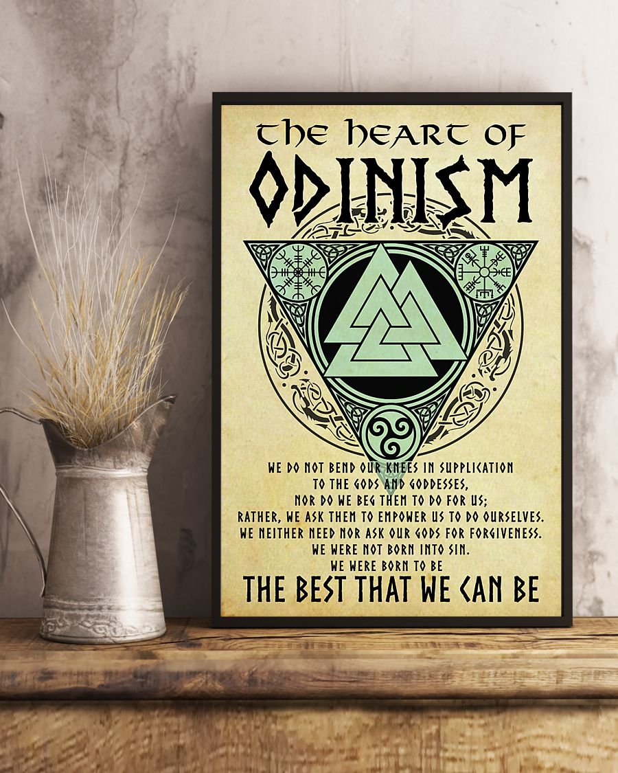 vintage viking the heart of odinism the best that we can be poster 3