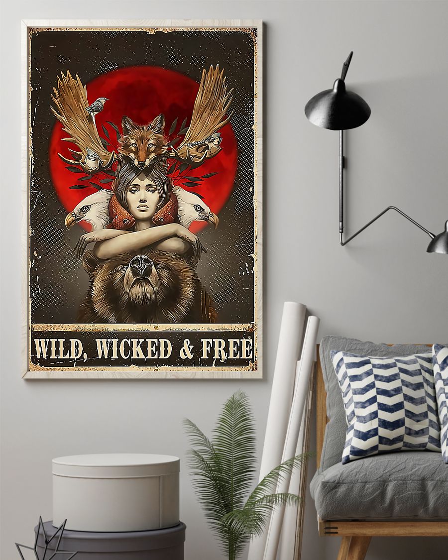 vintage wild wicked free poster 2