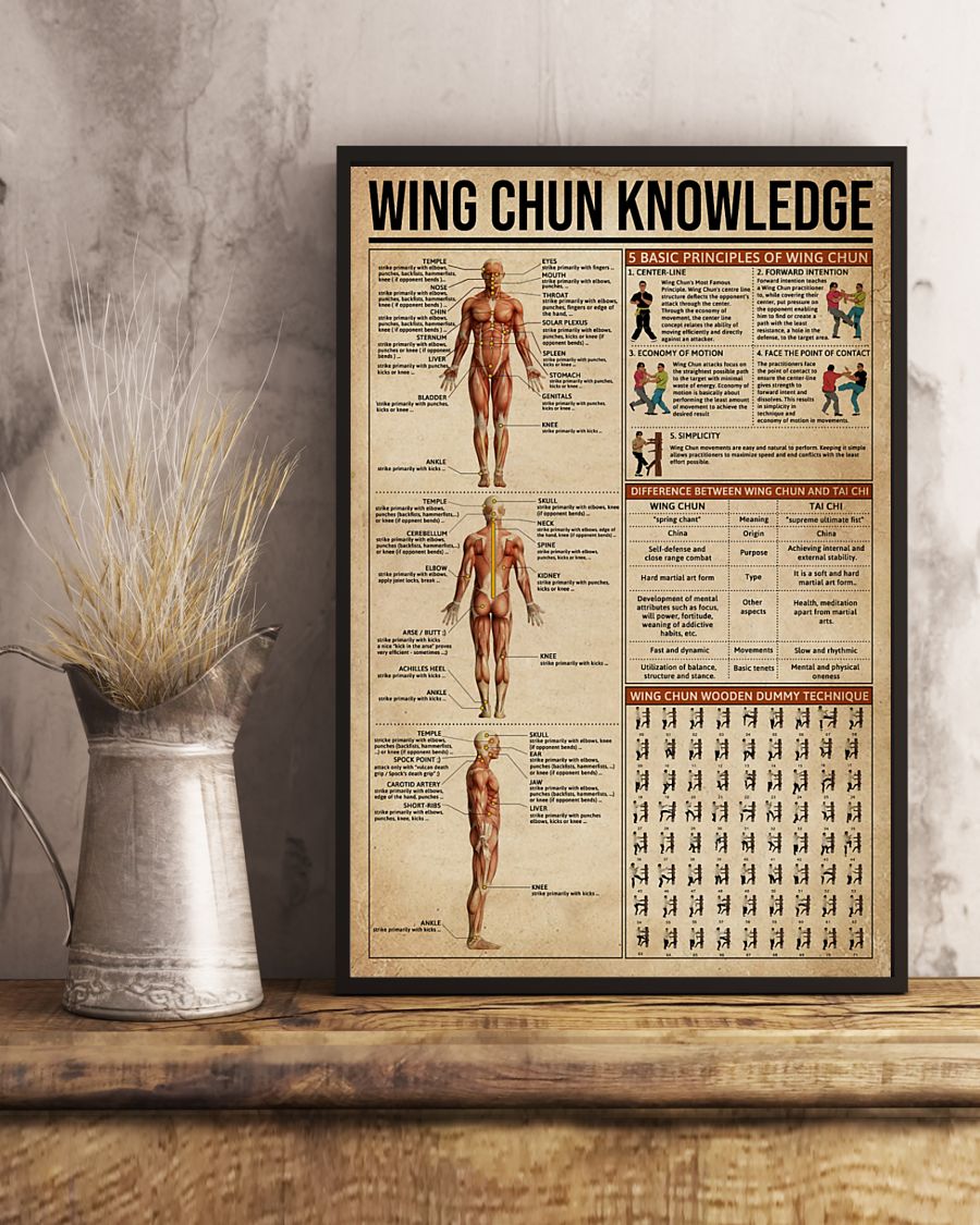 vintage wing chun knowledge poster 3