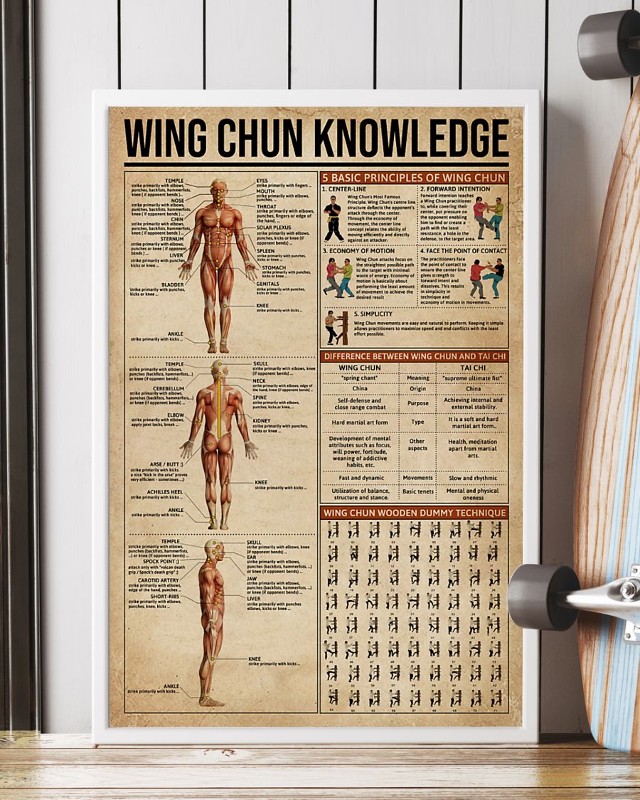 vintage wing chun knowledge poster 4