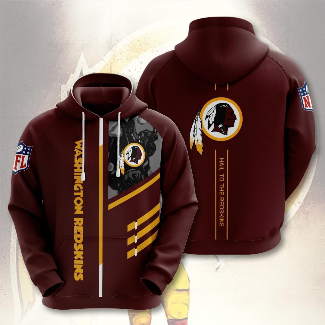 washington redskins hail to the redskins full over printed hoodie 1