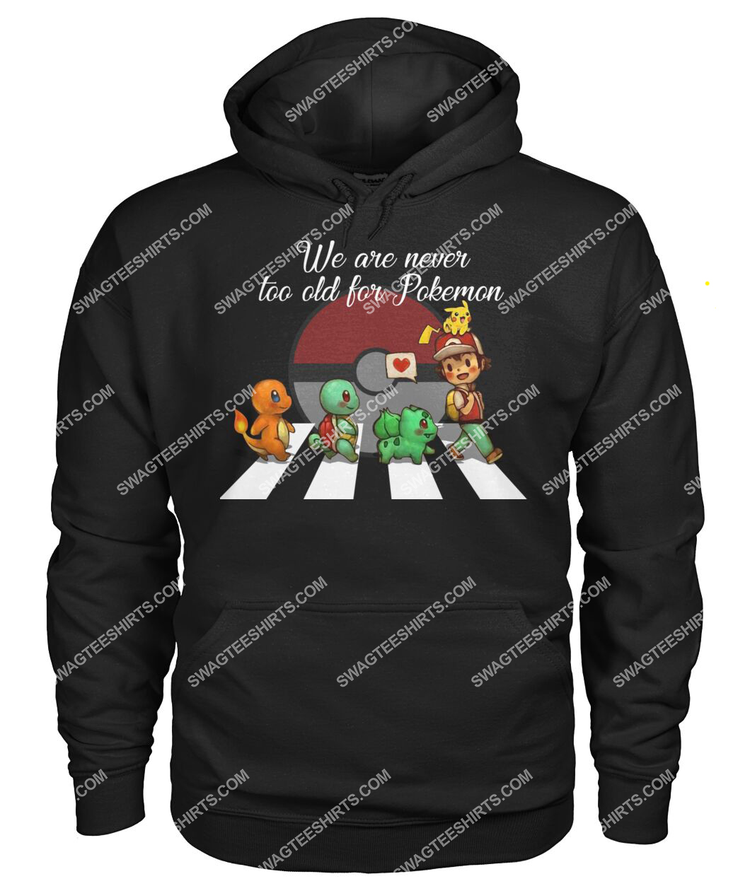 we are never too old for pokemon abbey road hoodie 1