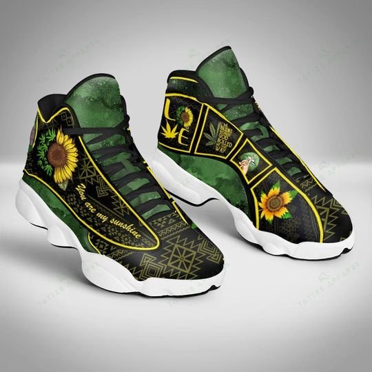 weed leaf you are my sunshine sunflower air jordan 13 sneakers 5