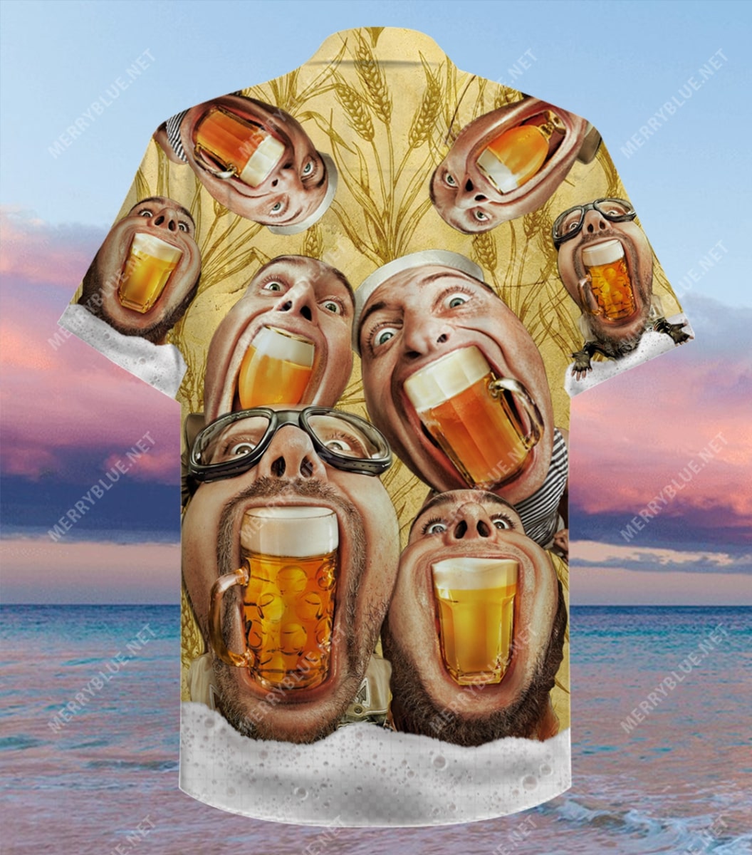 wish you were beer party all over printed hawaiian shirt 5