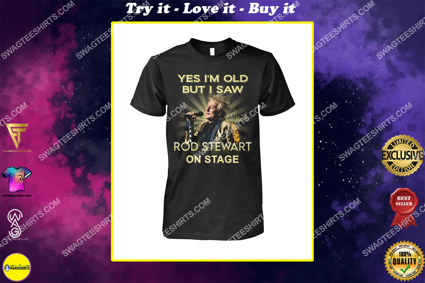 yes i am old but i saw rob stewart on stage vintage shirt