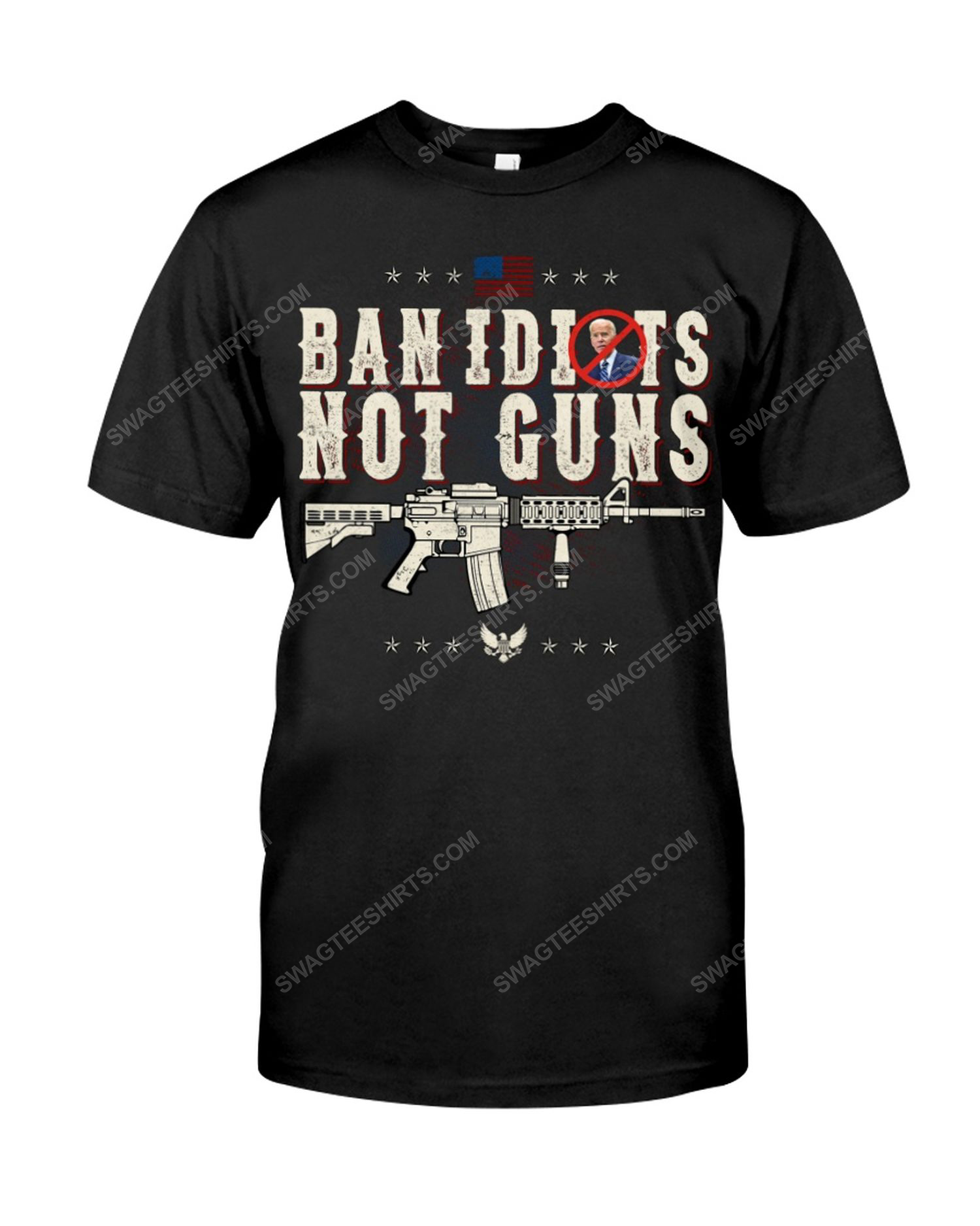 Ban idiots not guns political tshirt
