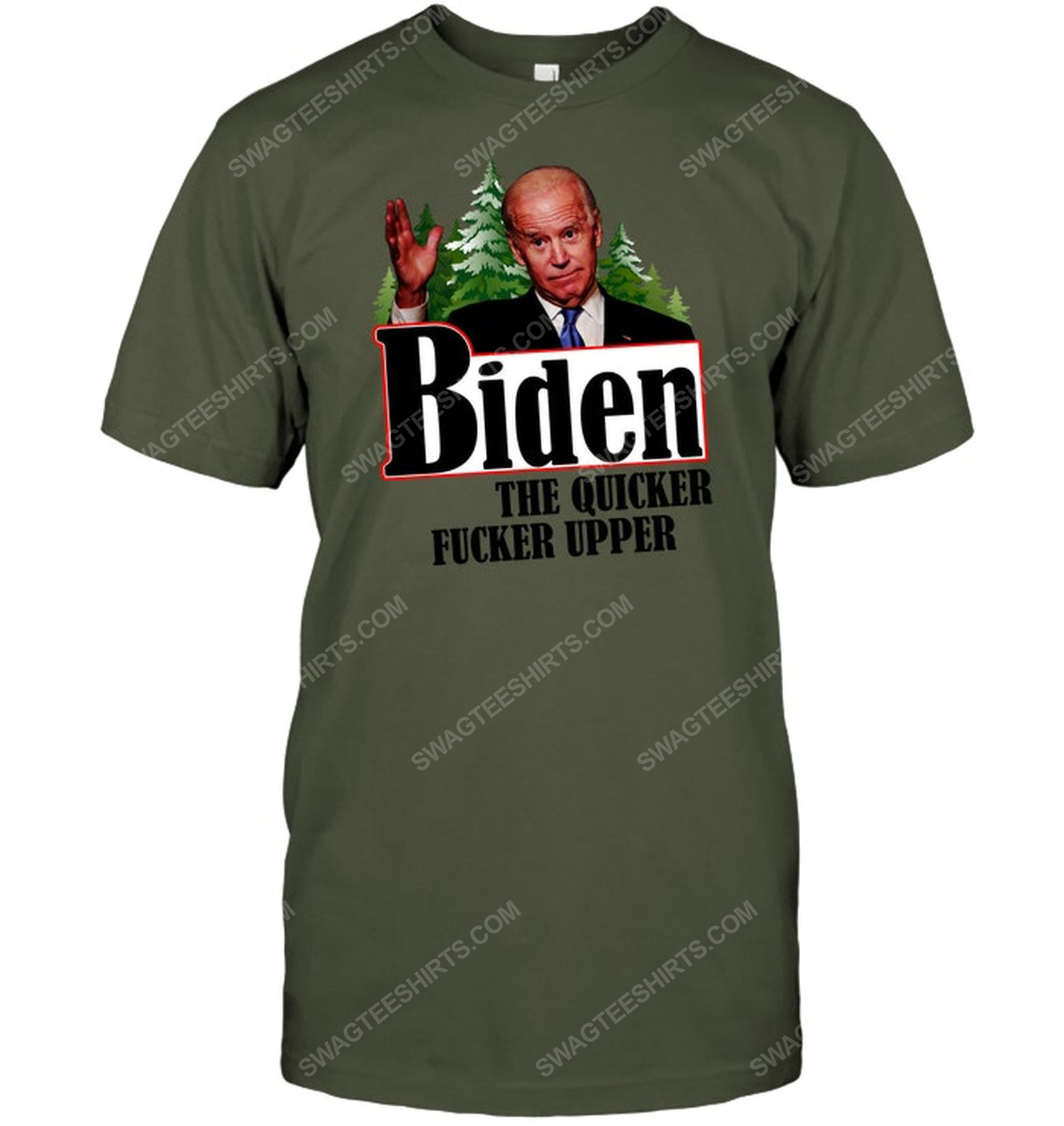 Biden the quicker fucker upper political tshirt