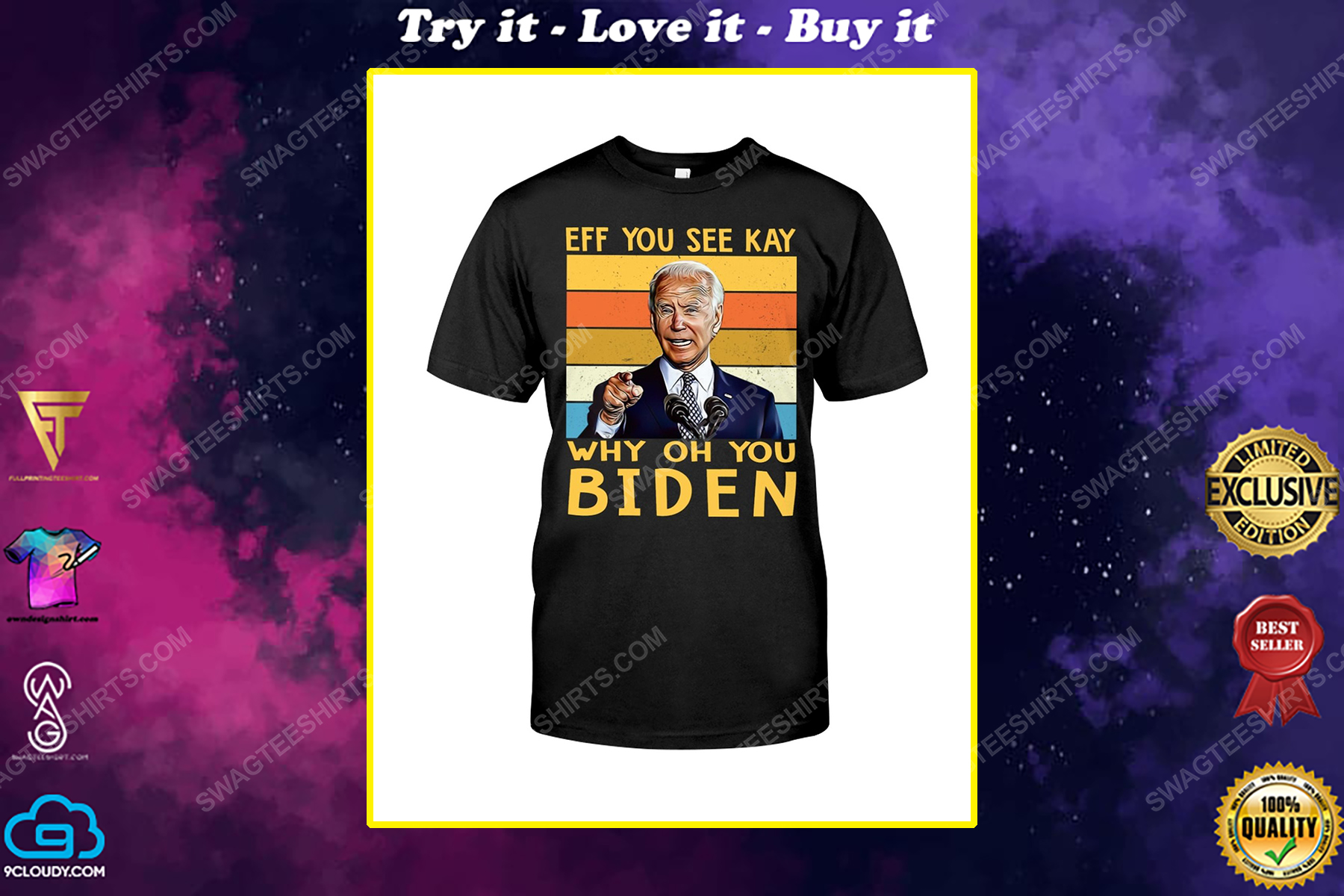 EFF you see kay why oh you biden political shirt