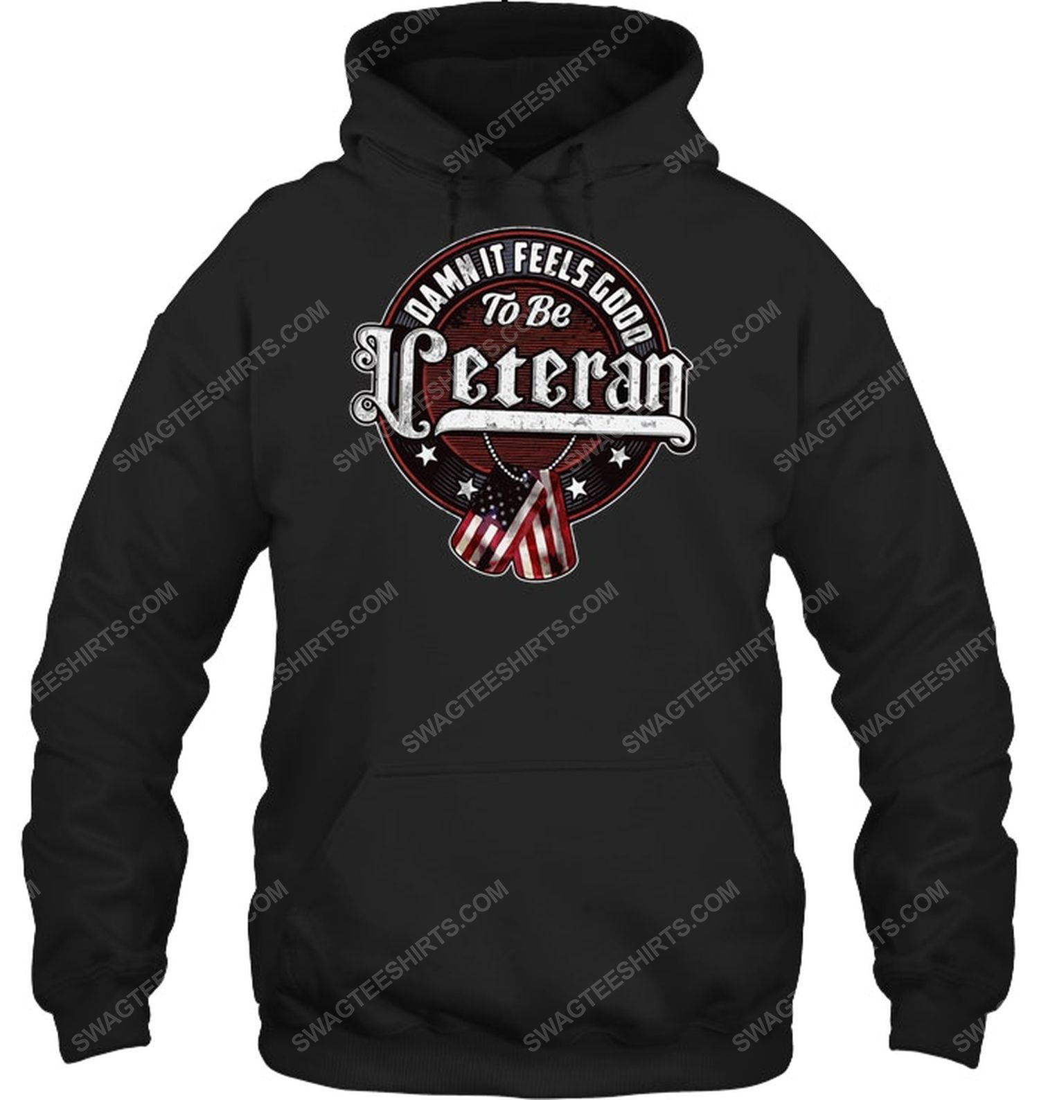 Feels good to be veteran political hoodie