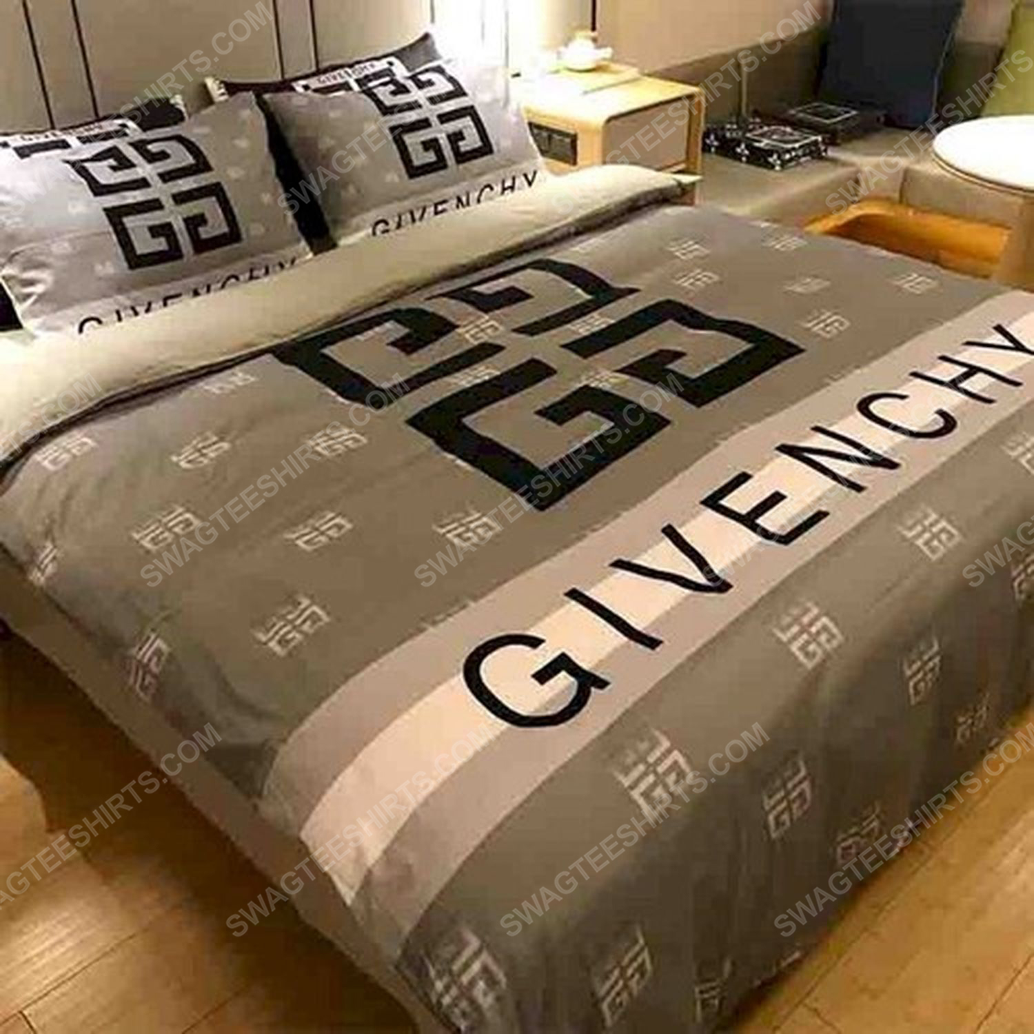 Givenchy monogram symbols full print duvet cover bedding set 2 - Copy