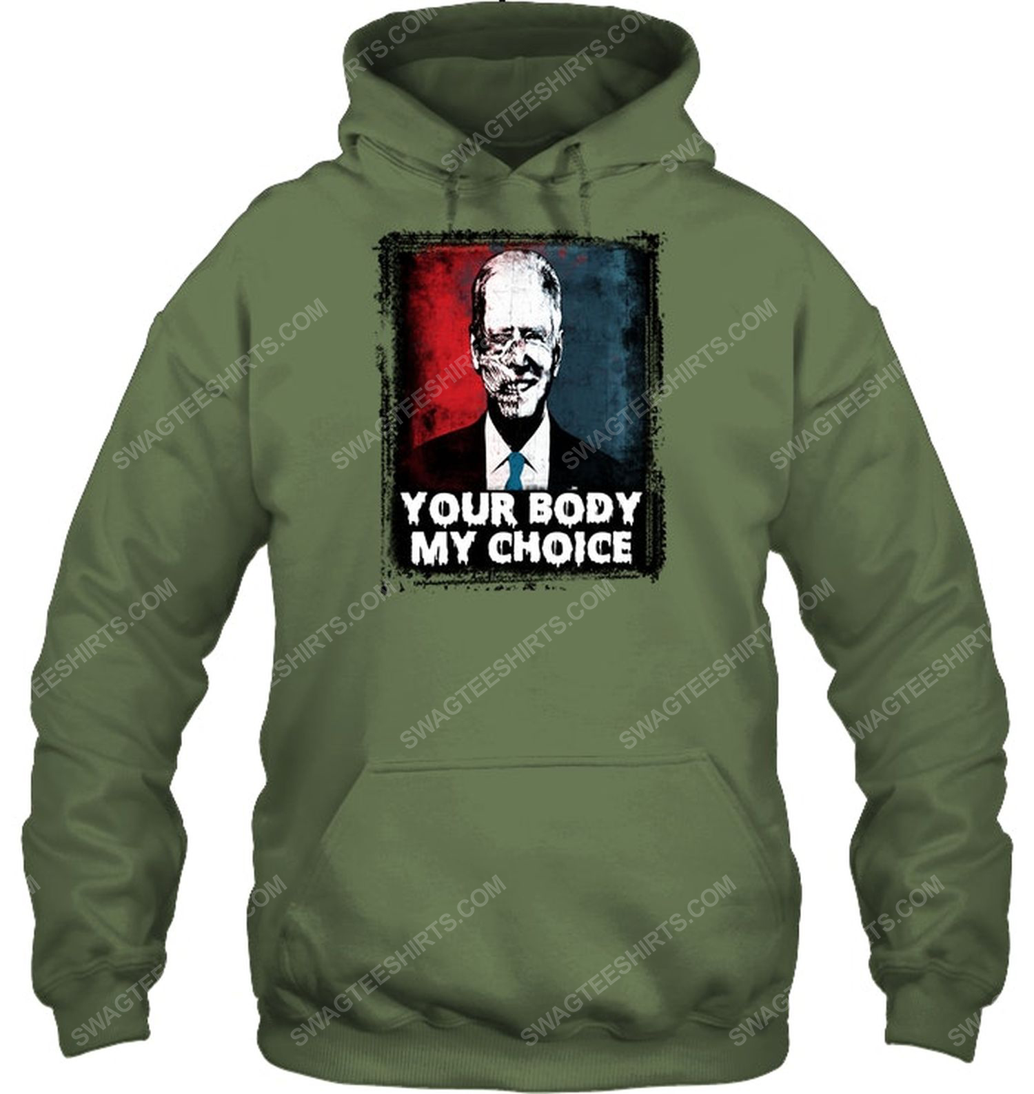 Joe biden american horror story your body my choice political hoodie