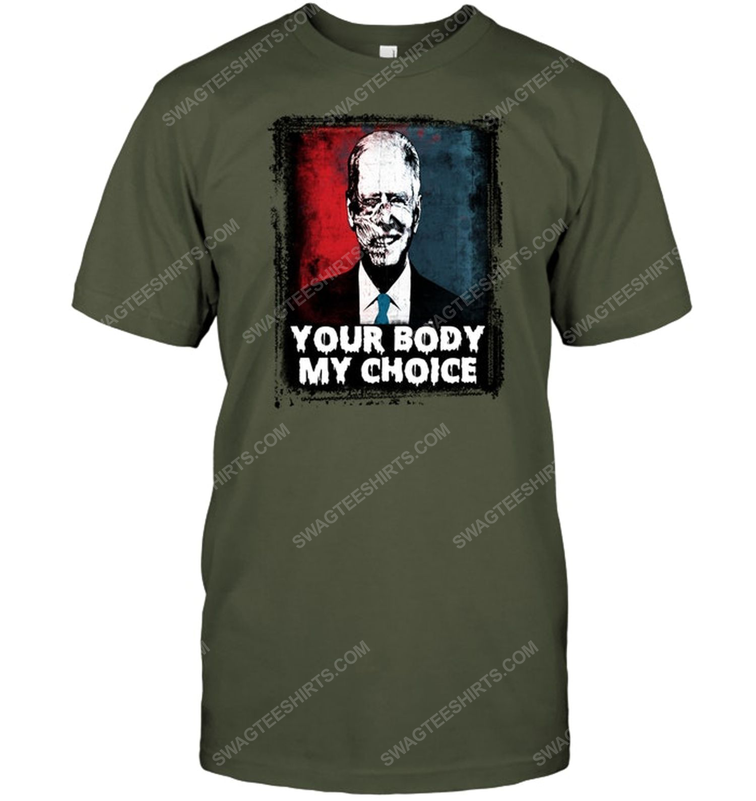 Joe biden american horror story your body my choice political tshirt