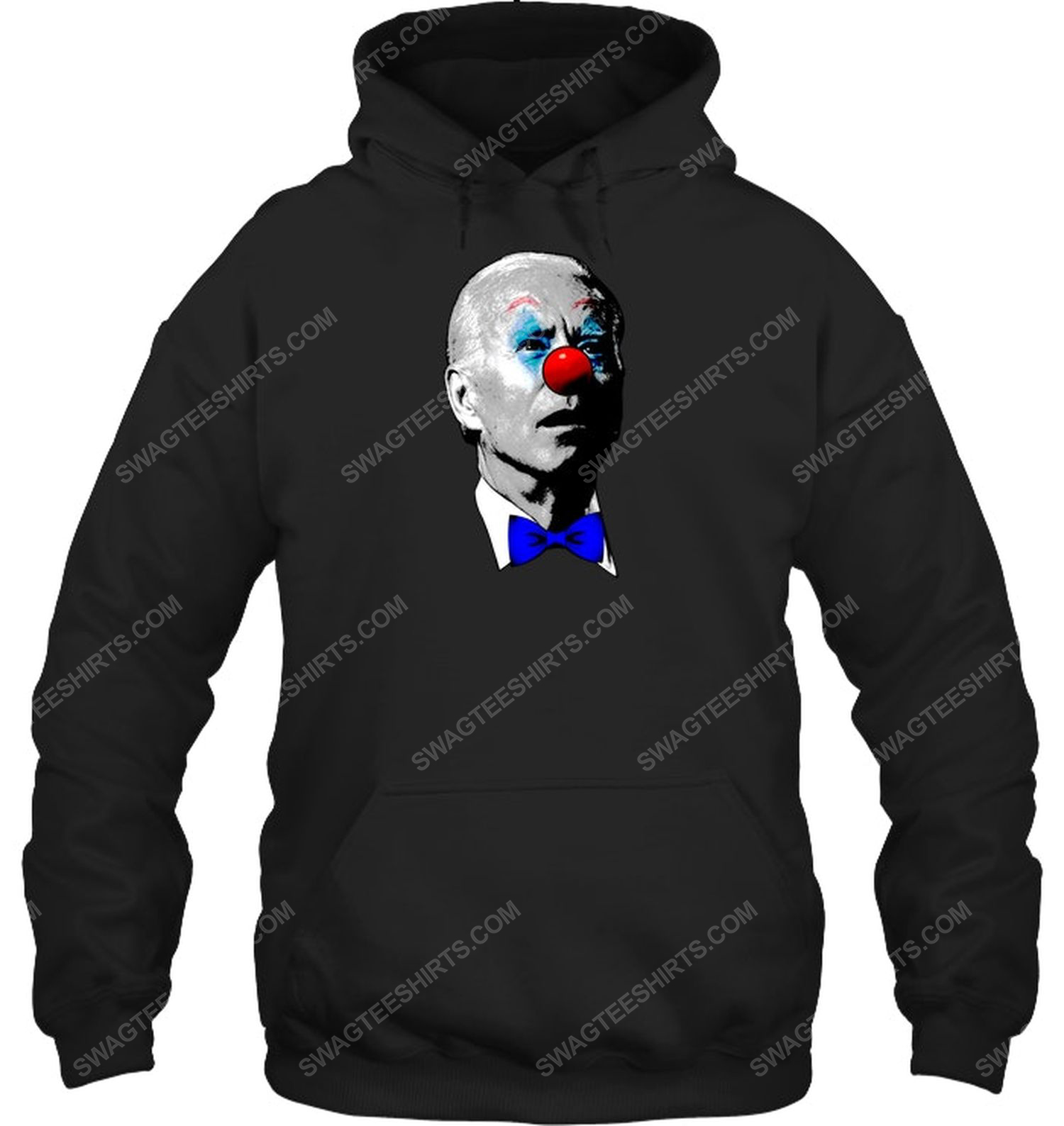 Joe biden clown face political hoodie