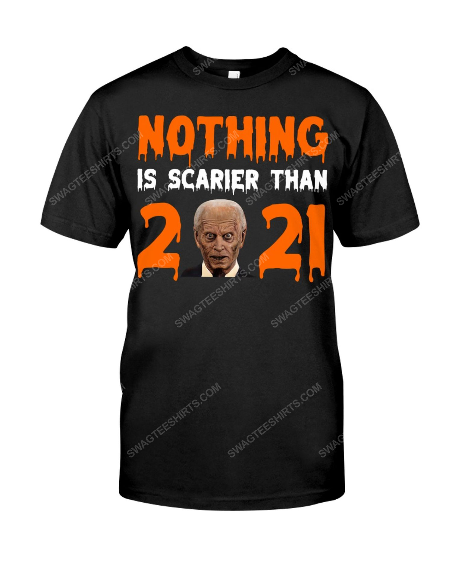 Nothing is scarier than 2021 joe biden zombie political tshirt