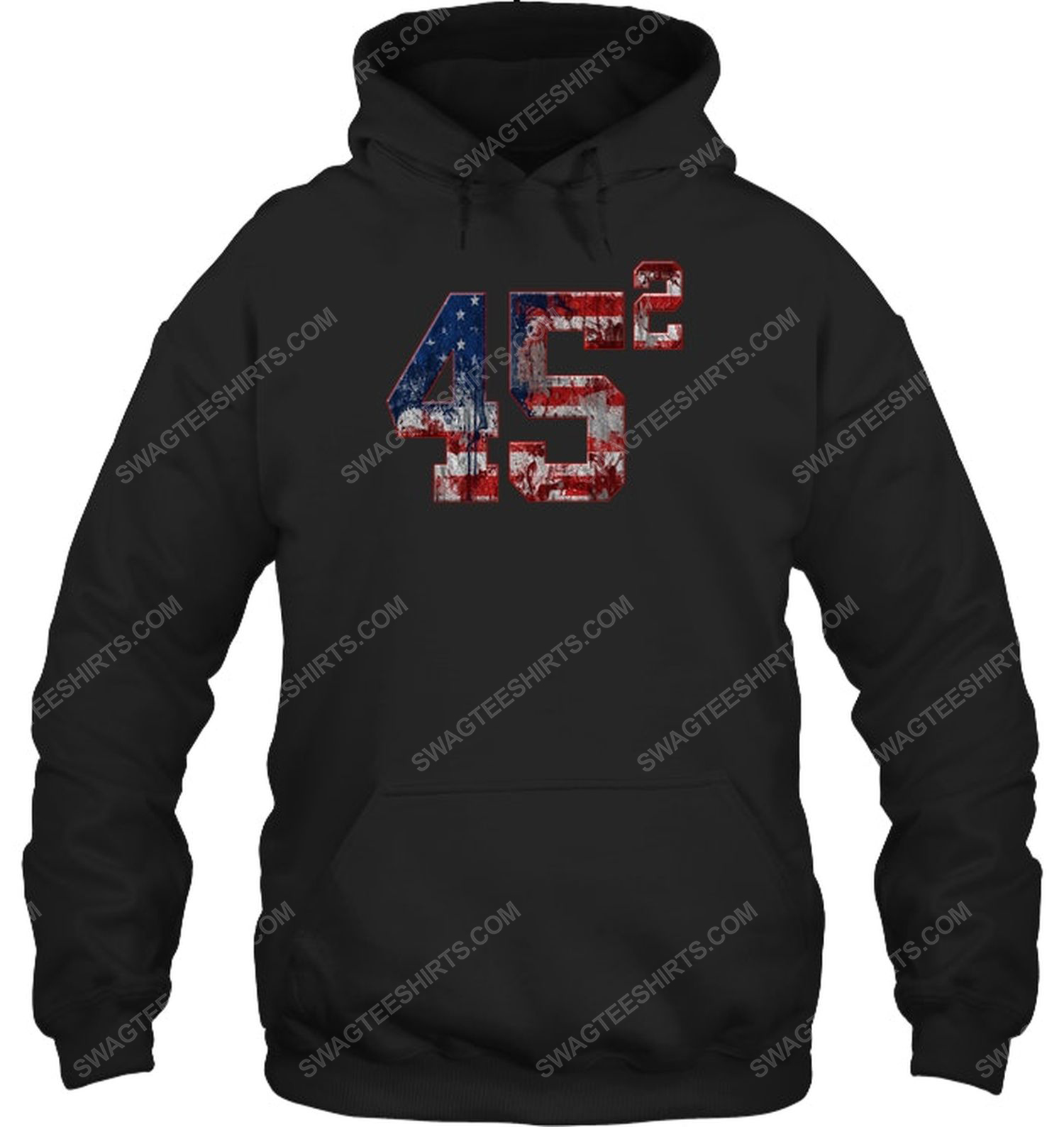 Trump 45 usa flag political hoodie
