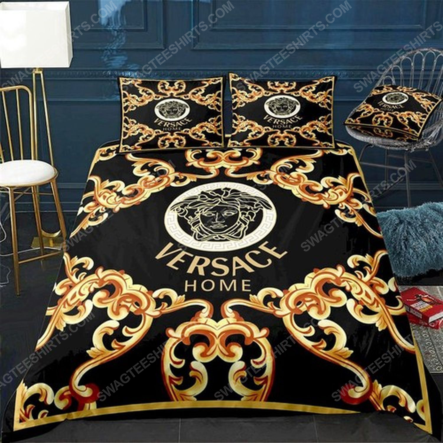Versace home full print duvet cover bedding set 2 - Copy