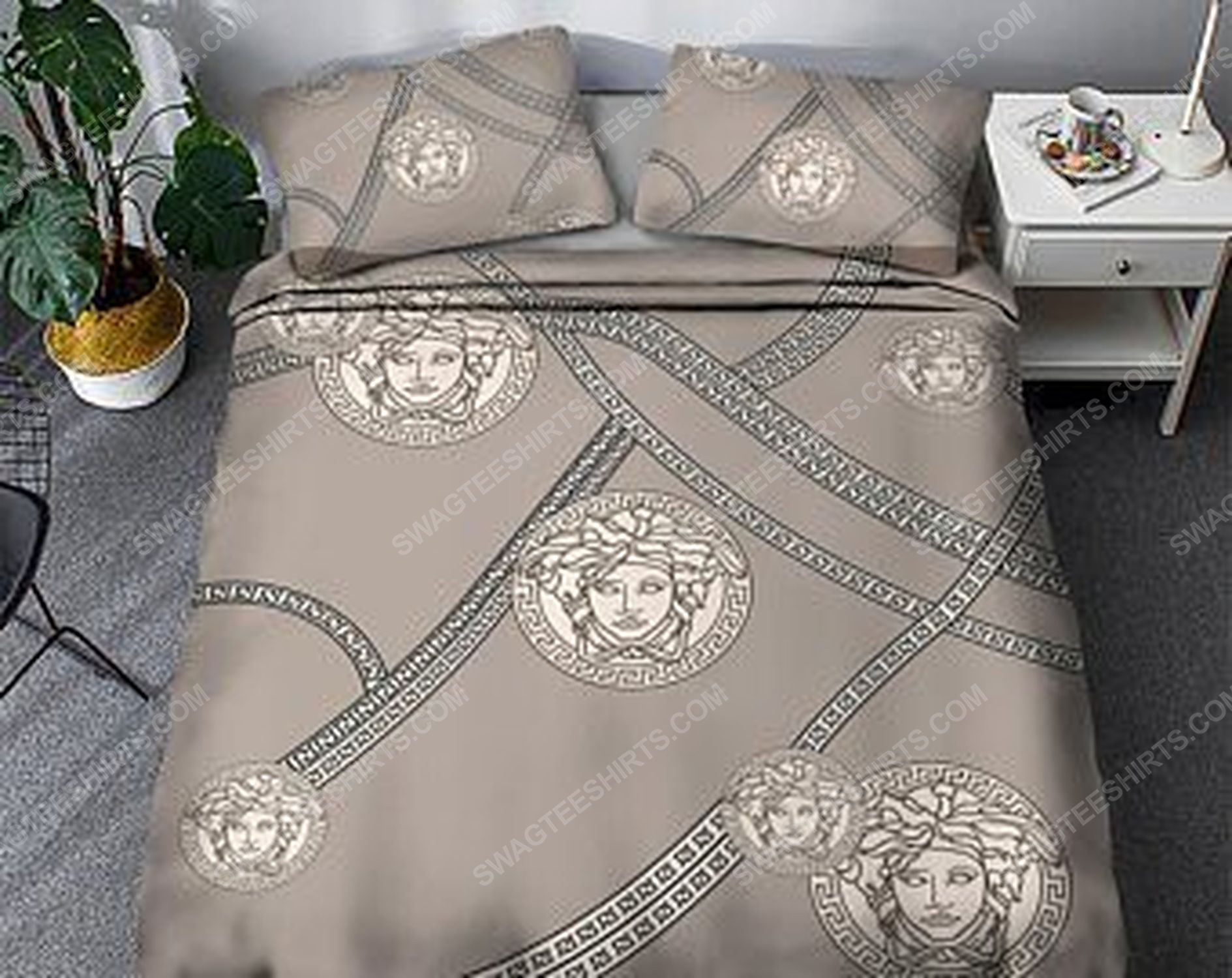 Versace luxury version full print duvet cover bedding set 2 - Copy