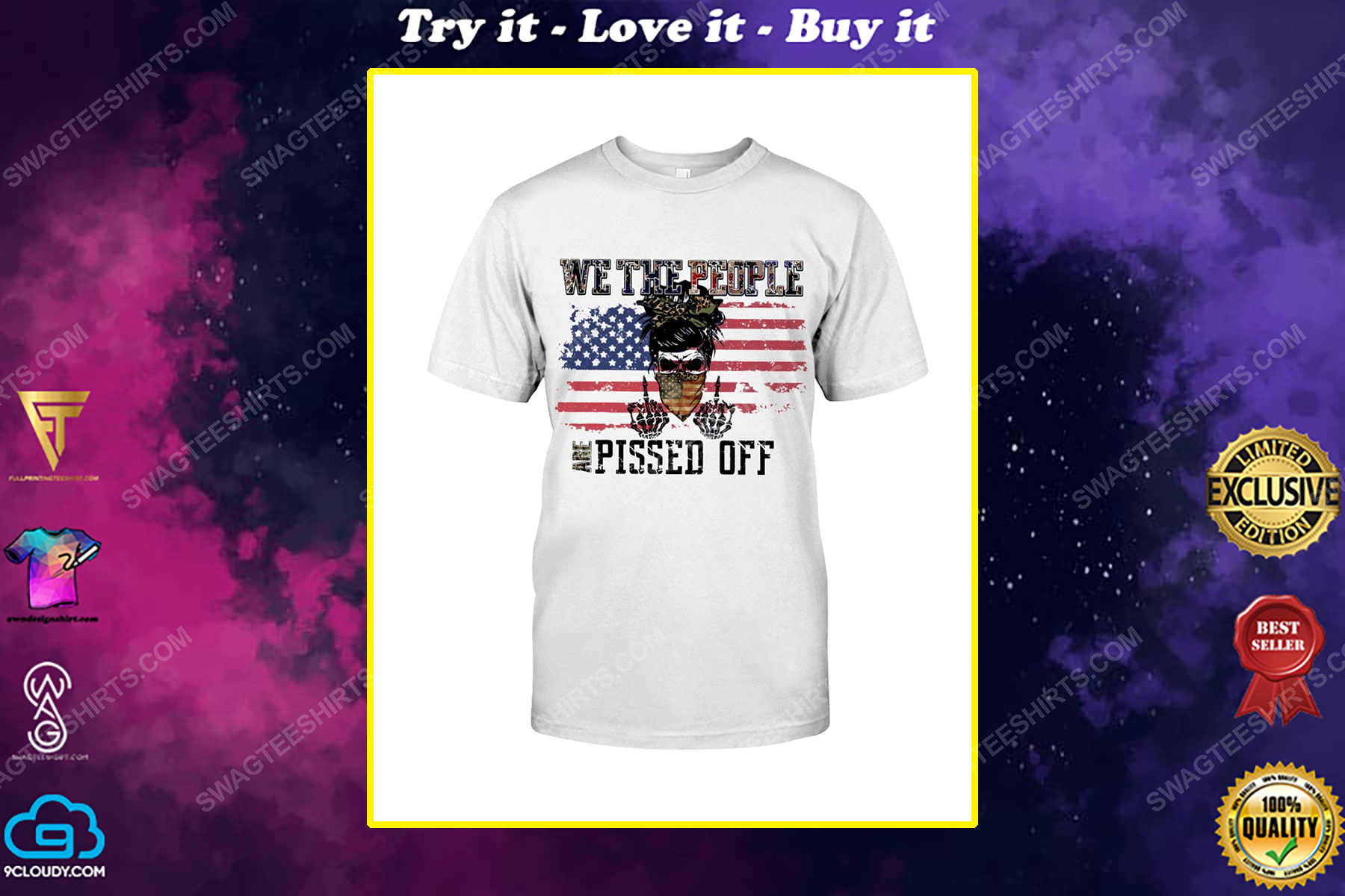 We the people are pissed off fight for democracy political shirt