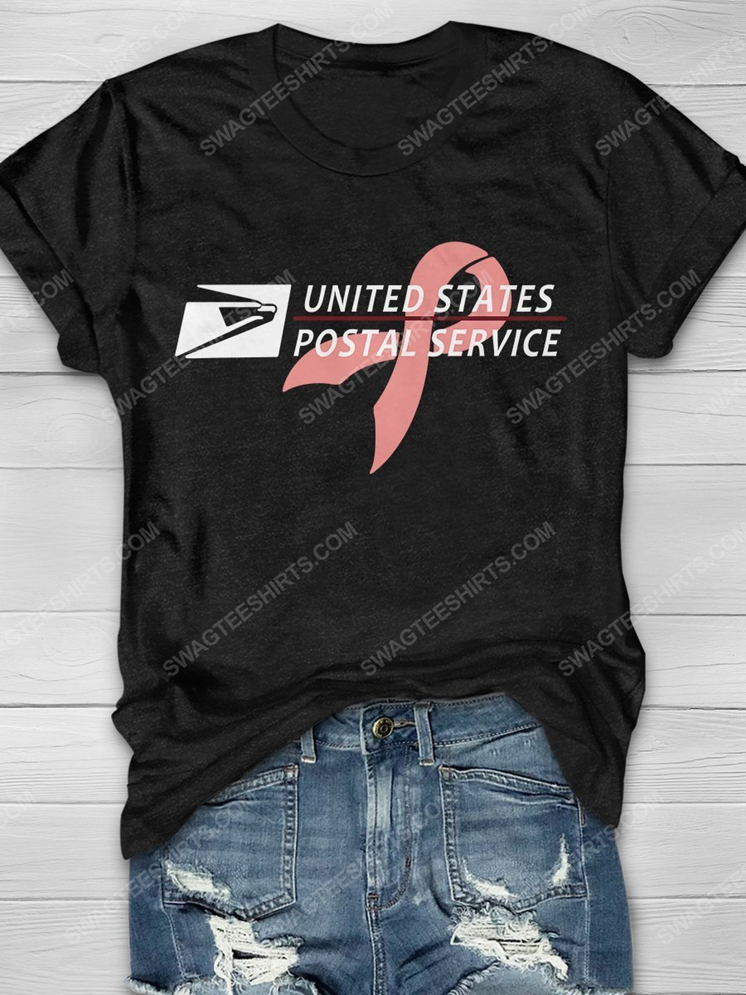Breast cancer awareness united states postal service shirt