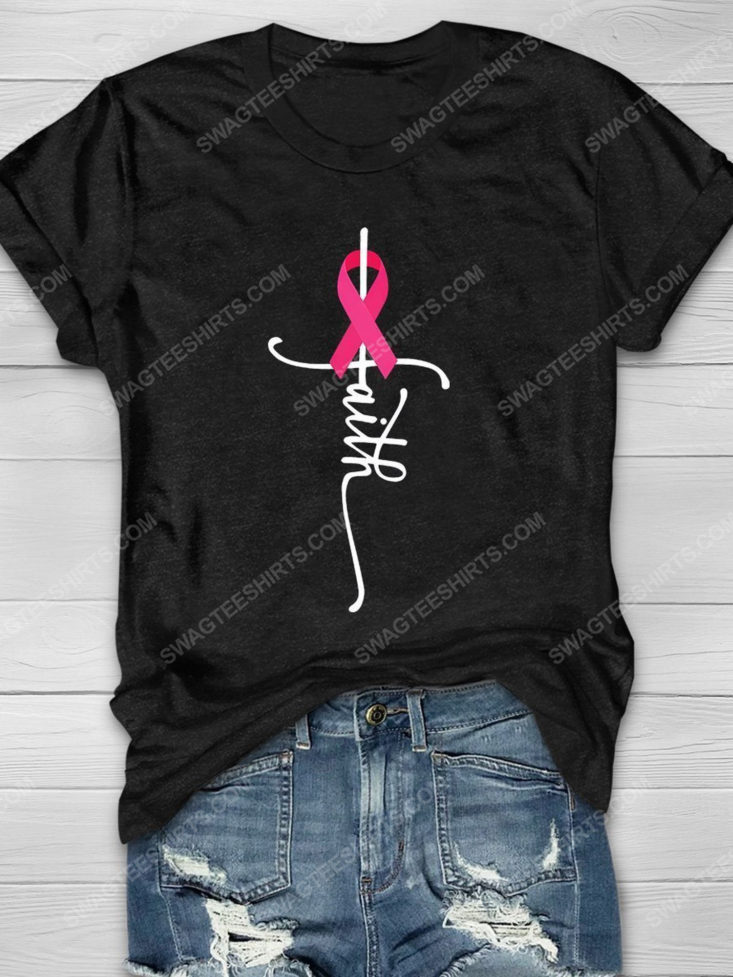 Breast cancer faith breast cancer ribbon shirt 1 - Copy (2)