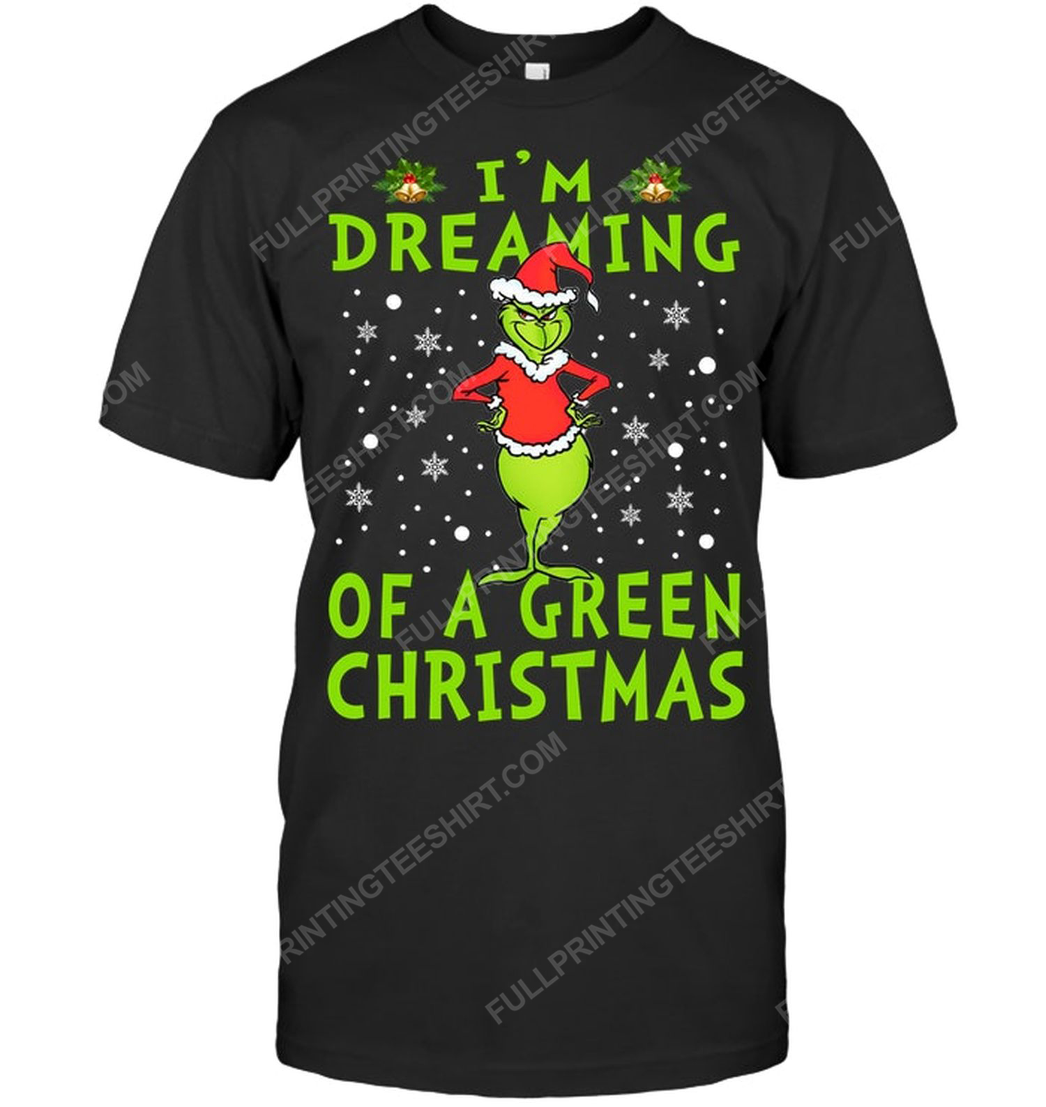 Christmas time i'm dreaming of a green christmas tshirt