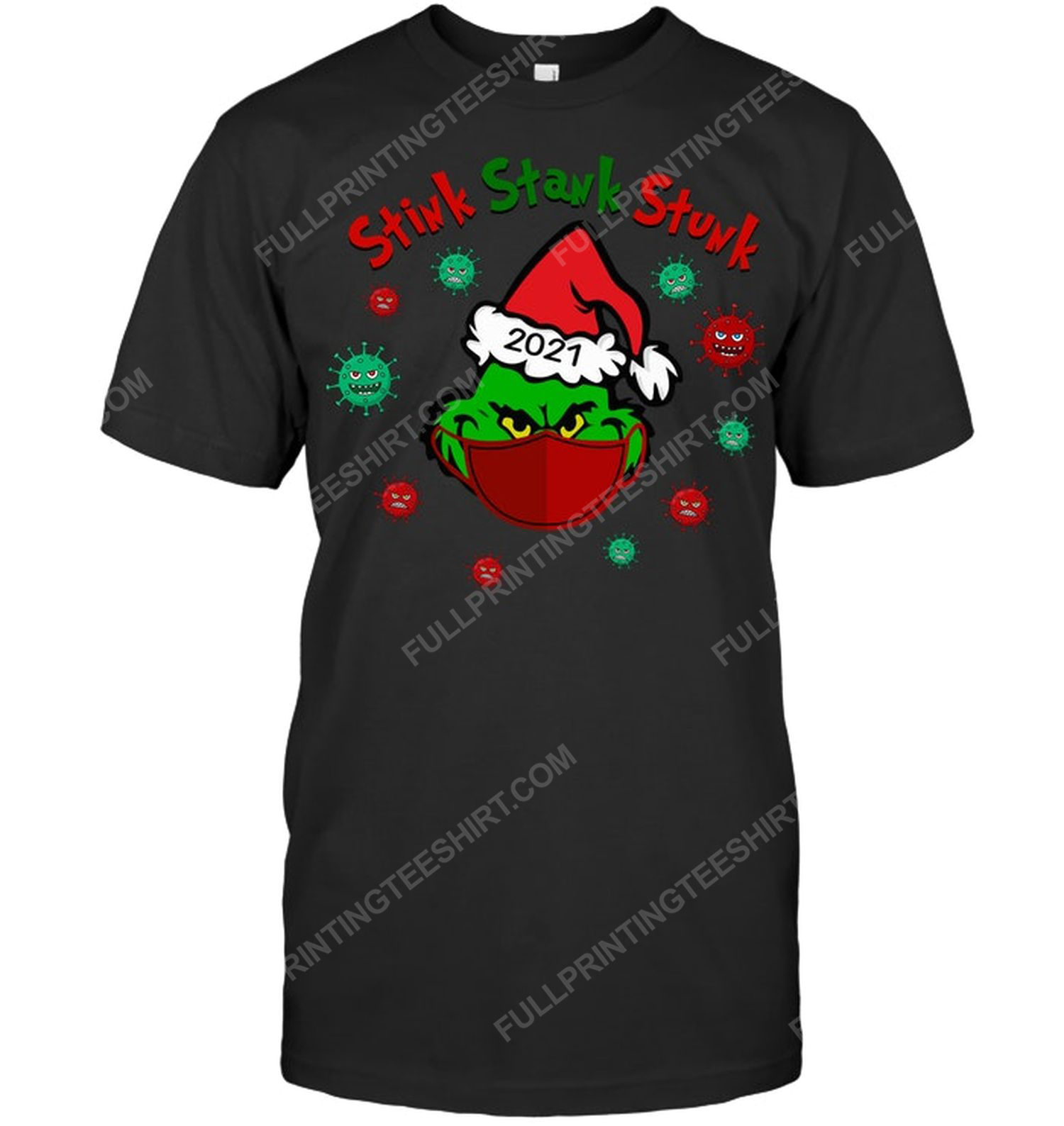 Custom the grinch stink stank stunk christmas tshirt