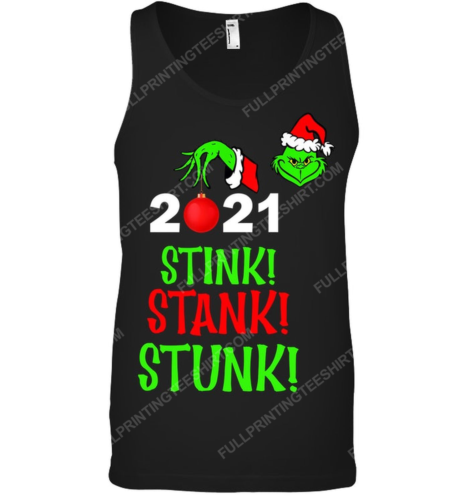 For christmas the grinch stink stank stunk 2021 tank top
